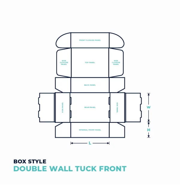 Double wall tuck front box