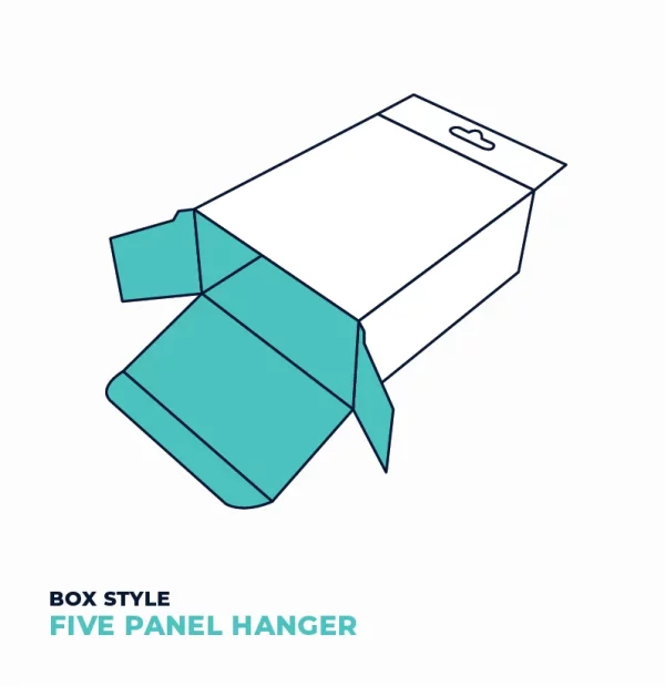 Five Panel Hanger box 3D