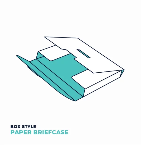 Paper Briefcase box 3D