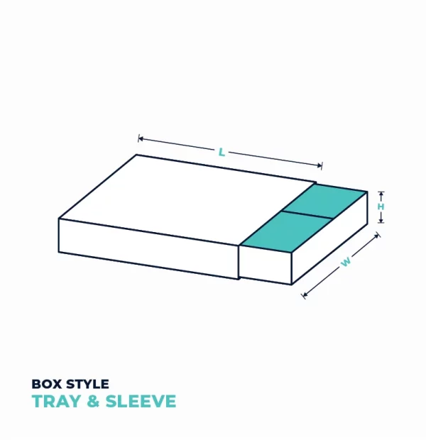 Tray and Sleeve Box 3D view