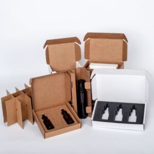 Kraft mailer boxes with inserts